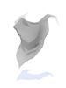 White Gangster Scarf