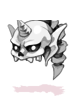 Black Satanic Bone Helm